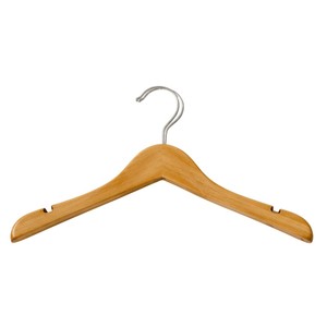 Wholesale Premium Solid Wood Suit Hangers Swivel <b>Chrome</b> <b>Hook</b> And Bar Bulk Wooden Clothes Hangers For Hotel & Home Decor - Product Image 3