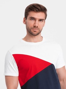 Camiseta de Hombre de Manga Corta, Cuello Redondo, Corte Regular, Informal, Tejida, 100% Algodón Ecológico, Blanca, Roja, Azul Marino - Product Image 4