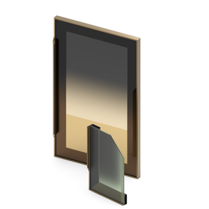 Profilé en alliage d'aluminium série 6000 pour porte d'armoire, poignée usinée CNC, extrusion d'aluminium avec panneau en verre - Product Image 2