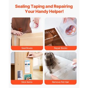 Nastro Adesivo Trasparente Resistente da 3 Pollici, 6 Rotoli da 3 Pollici x 65 Iarde, Spessore 2,7 Mil, Progettato per Imballaggi - Product Image 6