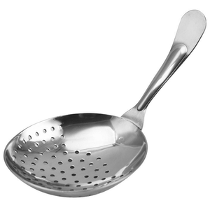 Hot Selling Eco-Friendly Custom Stainless Steel Silver Plated <b>Mirror</b> Polish Short Handle Ice Cube Juice Filter Bartender - Product Image 3