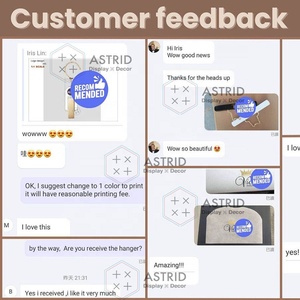 Astrid 23 Cm Màu Đen Sang Trọng Vàng Bằng Gỗ Thương Hiệu Biểu Tượng Tùy Chỉnh Tiết Kiệm Không Gian Tủ Quần Áo Tóc Giả Phần Mở Rộng Tóc Móc Áo Cho Salon Hiển Thị - Product Image 3