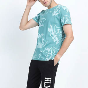 เสื้อยืดแขนสั้นผู้ชายแบบกำหนดเองสำหรับฤดูร้อน ผ้าฝ้าย 100% พิมพ์ลายตามสั่ง พร้อมปักโลโก้ ปักลาย หรือโลโก้แบรนด์แบบเรียบ - Product Image 5