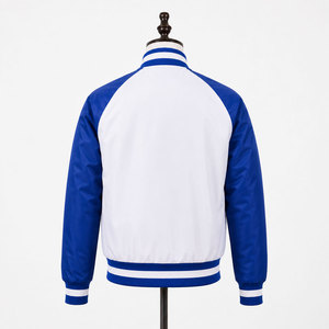 เสื้อแจ็คเก็ต Phi Beta Sigma สีขาว-น้ำเงิน ปักตัวอักษรกรีก สไตล์ Preppy สำหรับผู้ชาย ใส่ได้ในฤดูใบไม้ร่วง - Product Image 4