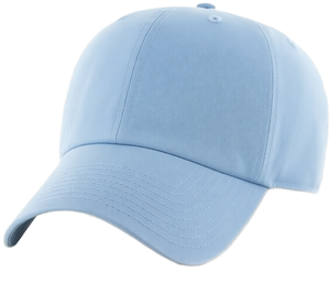 Casquette de baseball unisexe bleu clair à 6 panneaux, ajustable, avec lettres, style décontracté, en sergé de coton respirant et imperméable, pour adulte, style urbain - Product Image 1