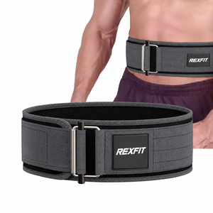 Cinturón de Levantamiento de Pesas de Nailon Resistente para Powerlifting, Sentadillas y Entrenamiento en Gimnasio, con Logotipo Personalizado, Proveedor de Fábrica - Product Image 3