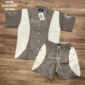 ชุดเสื้อและกางเกงขาสั้นผู้ชาย Exotic Cash ลายบล็อกสี แห้งเร็ว ใส่สบายสำหรับฤดูร้อน น้ำหนักเบา ผลิตจากโพลีเอสเตอร์ เหมาะสำหรับเล่นกีฬา - Product Image 1
