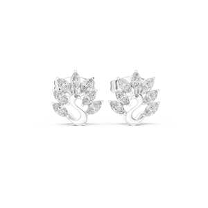 Boucles d'oreilles ethniques en or 14 carats avec diamants de laboratoire ronds pour un usage quotidien - Product Image 5