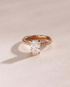 Arin Eternity <b>Band</b> IGI/GIA <b>Emerald</b> Lab Grown Diamond 14k Gold Wedding Engagement <b>Ring</b> Lab Created Jewelry for Women - Product Image 1