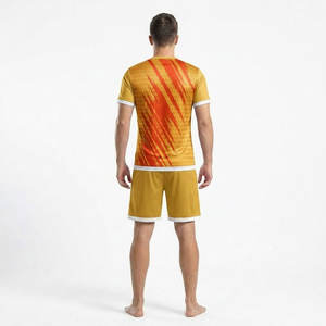 Ensemble de maillots de football personnalisés en polyester pour hommes, uniforme de football d'usine avec impression numérique, vêtements d'été, uniformes de football - Product Image 2