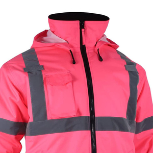 Top Selling High Visibility Reflective Winter Safety <b>Jacket</b> High Quality Polyester and Nylon OEM Design Wholesale - Product Image 6