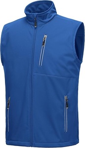 Chaleco sin Mangas para Hombre, para Golf, Viajes y Senderismo, Chaleco Ligero con Bolsillos, Chaqueta sin Mangas de Tejido Softshell para Correr - Product Image 4