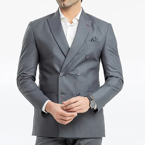Costume d'affaires trois pièces grande taille pour homme, pantalon, veste et gilet formels tissés pour le bureau et les mariages - Product Image 5