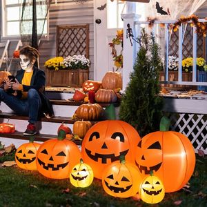 Set di 7 Luci LED a Stringa con Zucca Gonfiabile, Decorazioni Premium per Halloween da Esterno e Giardino - Product Image 4