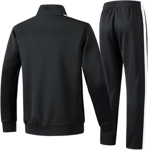 Conjunto Deportivo de Dos Piezas para Hombre, Chaqueta con Cierre Completo y Pantalones Jogger con Cintura Elástica para Correr - Product Image 5