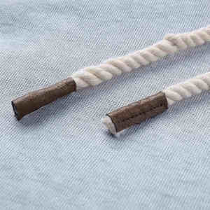 Custom Printed <b>Women's</b> Casual Hooded Zip-up Slim Fit Comfortable <b>Hoodie</b> Baby <b>Blue</b> Breathable Drawstring 100% Cotton Fleece Front - Product Image 3