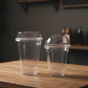 QUANG QUAN Recyclable Transparent Disposable Plastic <b>Cups</b> 16/22/24oz PP <b>Cup</b> With 95mm Lid For Coffee Tea <b>Cold</b> Beverages - Product Image 5