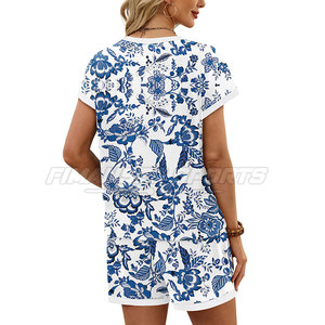 2026 New Style Wholesale Women Shorts <b>Set</b> Sublimation Printed Two <b>Piece</b> Shorts <b>Set</b> For Sale - Product Image 2