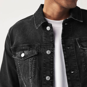 Veste en jean pour homme de haute qualité, respirante, écologique, col montant, 100% coton, fabriquée au Pakistan, best-seller - Product Image 4