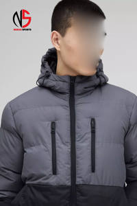 Chaqueta Acolchada con Cierre para Hombre, Personalizada con Logotipo, Tejido Transpirable de Secado Rápido, Chaqueta Casual de Invierno - Product Image 3