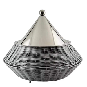 Superbe Casserole Ronde en Bois avec Couvercle en Verre, Intérieur en Acier Inoxydable, Design Moderne, Pot Durable pour Usage Domestique - Product Image 2