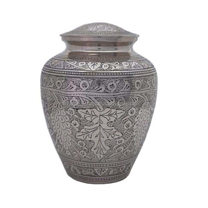 Golden <b>Cream</b> Urn Fully Laminated for Human Ash Funeral Memorial Cremation Urn for Human Ashes Handcrafted Cremation Urn - Product Image 5