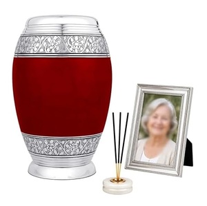 Urna Funeraria de Aluminio Premium para Adultos, Recipiente Conmemorativo para Cenizas, con Acabado Elegante y Suave - Product Image 1