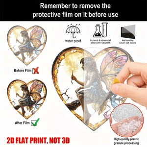 CIFbuy Acchiappasole Artigianale in Acrilico a Forma di Cuore, Decorazione da Parete per Finestre, Acchiappasole in Cristallo, Regalo per Casa e Giardino con TikTok per Ritiro Temu - Product Image 6