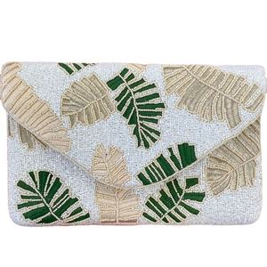 Bolso de mano de noche hecho a mano con cuentas de soldadura a la moda para mujer, bolso bordado para novia, cuentas para hacer bolso de mano, ropa de fiesta - Product Image 6