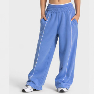 Survêtement personnalisé pour enfants bleu azur OEM ODM, ensemble sweat à capuche et pantalon de jogging en polaire pour garçons, survêtement streetwear pour enfants - Product Image 4