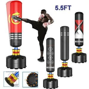 กระสอบทรายหนัง PU สำหรับฝึกซ้อมมวย MMA มวยไทย คิกบ็อกซิ่ง แบบแขวน สำหรับยิม - Product Image 5