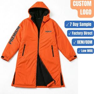 Abrigo Deportivo Largo Impermeable con Forro Sherpa de Marca Privada, Logotipo Personalizado, OEM, ODM, Venta al por Mayor - Product Image 1