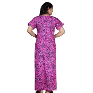 Camisón Largo de Algodón Estampado, Ropa de Dormir para Mujeres y Niñas, Camisón para Luna de Miel - Product Image 2