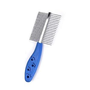 <b>Pet</b> Double Sided Comb Pin Dog Grooming <b>Brush</b> Stainless Steel Wood Durable Eco-Friendly Handheld Animal Care Tool Veterinary - Product Image 6