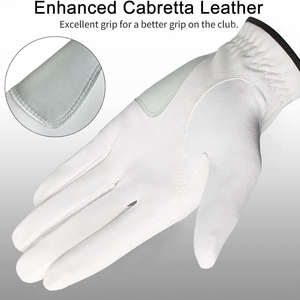 Guantes de golf de alta calidad con dedos completos para hombres y mujeres, de cuero sintético Cabretta premium, transpirables para deportes. - Product Image 2