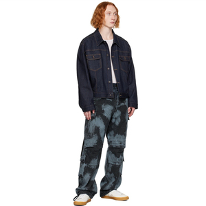 Men Elastic Waist Drawstring Casual <b>Joggers</b> Blue <b>White</b> Pattern Summer Wear Mens Tie Dye Trousers Tie Dye Fleece Sweatpants - Product Image 6