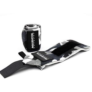 Muñequeras de entrenamiento de gimnasio de camuflaje gris personalizadas muñequeras de algodón para Fitness al por mayor muñequeras de levantamiento de pesas culturismo Crossfit - Product Image 2