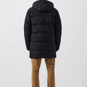 Manteau pour homme en forme de gourde, noir, décontracté, en polyester/nylon, avec poches, fermeture éclair, épaisseur standard, résistant à l'eau - Product Image 6