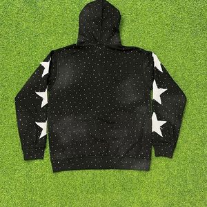 Sweat-shirt en molleton 100% coton 400 GSM de qualité supérieure avec strass, unisexe, produits personnalisés - Product Image 4