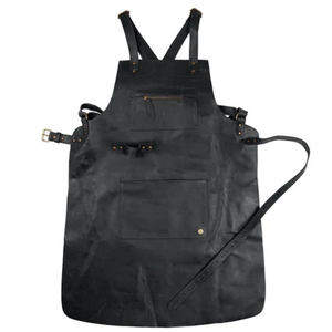 High Quality <b>Aprons</b> <b>BBQ</b> Barber Artisan <b>Apron</b> Custom logo with Genuine Leather - Product Image 1