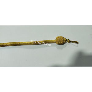 Accessoires d'uniforme tactique Root Fight Gear : Cordon de sifflet en fil doré, lanière, crochet – Matériaux personnalisables OEM/ODM, couleur dorée - Product Image 3