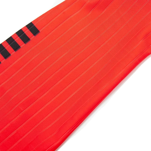 Red Black Striped <b>Knee</b> <b>High</b> Soccer <b>Socks</b> Breathable Knitted for Adults Summer Wear - Product Image 6