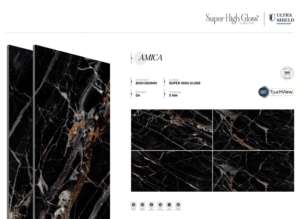 คอลเลคชั่นกระเบื้องพอร์ซเลนพรีเมียม ลัสเตอร์ ขนาด 800x1600 1200x1800 750x1500 มม. ออกแบบมาเพื่อการตกแต่งภายในที่หรูหราและงานสถาปัตยกรรมระดับไฮเอนด์ - Product Image 2