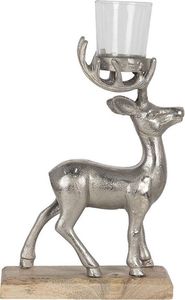 Handmade Modern Design <b>Christmas</b> Tree Reindeer Ornament Prime Quality Metal Sculpture with Wooden Base for Hotel <b>Christmas</b> Decor - Product Image 6