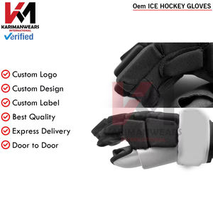 Gants de hockey sur glace personnalisés, réglables, avec protection du poignet, pour l'entraînement et les matchs, équipement OEM - Product Image 2