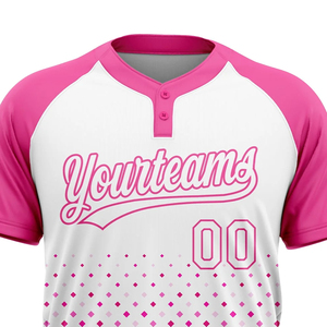Maillot de baseball personnalisé de haute qualité avec logo imprimé, léger, à deux boutons, manches courtes, pour adulte, respirant et à séchage rapide - Product Image 2