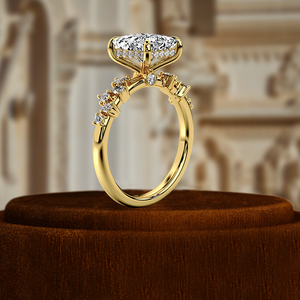 1.5CT Princess Cut <b>Diamond</b> Engagement <b>Ring</b>, Lab Grown <b>Diamond</b> <b>Ring</b>, 14K White Yellow Gold Wedding <b>Ring</b> For Her Bridal Promise - Product Image 6