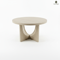 Table basse moderne pour salon en bois d'hévéa et MDF, mobilier en chêne durable, léger, design décoratif, vente en gros, directement de l'usine, OEM
