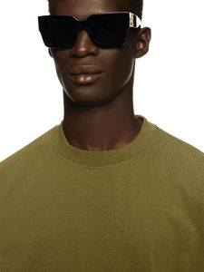 T-shirt uni pour homme en coton, col rond, manches courtes, décontracté, basique, tissu doux et respirant, coupe classique, à porter au quotidien - Product Image 6