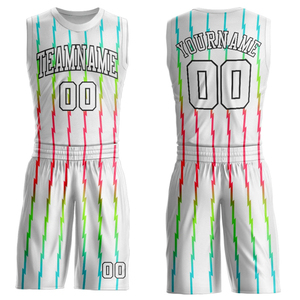 Conjunto de Camiseta y Pantalones Cortos de Baloncesto Sublimados Personalizados, Uniforme de Equipo con Tinte Completo, Malla Transpirable, Múltiples Colores, Venta al Por Mayor OEM - Product Image 5